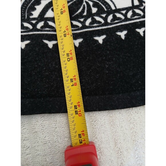 Perrs New York Women’s Black White Cardigan Sweater Beaded Design Size M - Picture 10 of 16